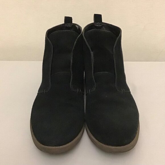 Franco Sarto 11 Men’s Suede Leather Ankle Boots Black Slip On Shoes - Picture 3 of 13